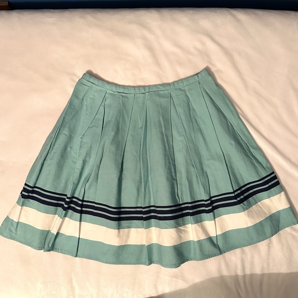 Jason Wu Target 20th Anniversary Collection Pleated Cotton Full Skirt 14 blue